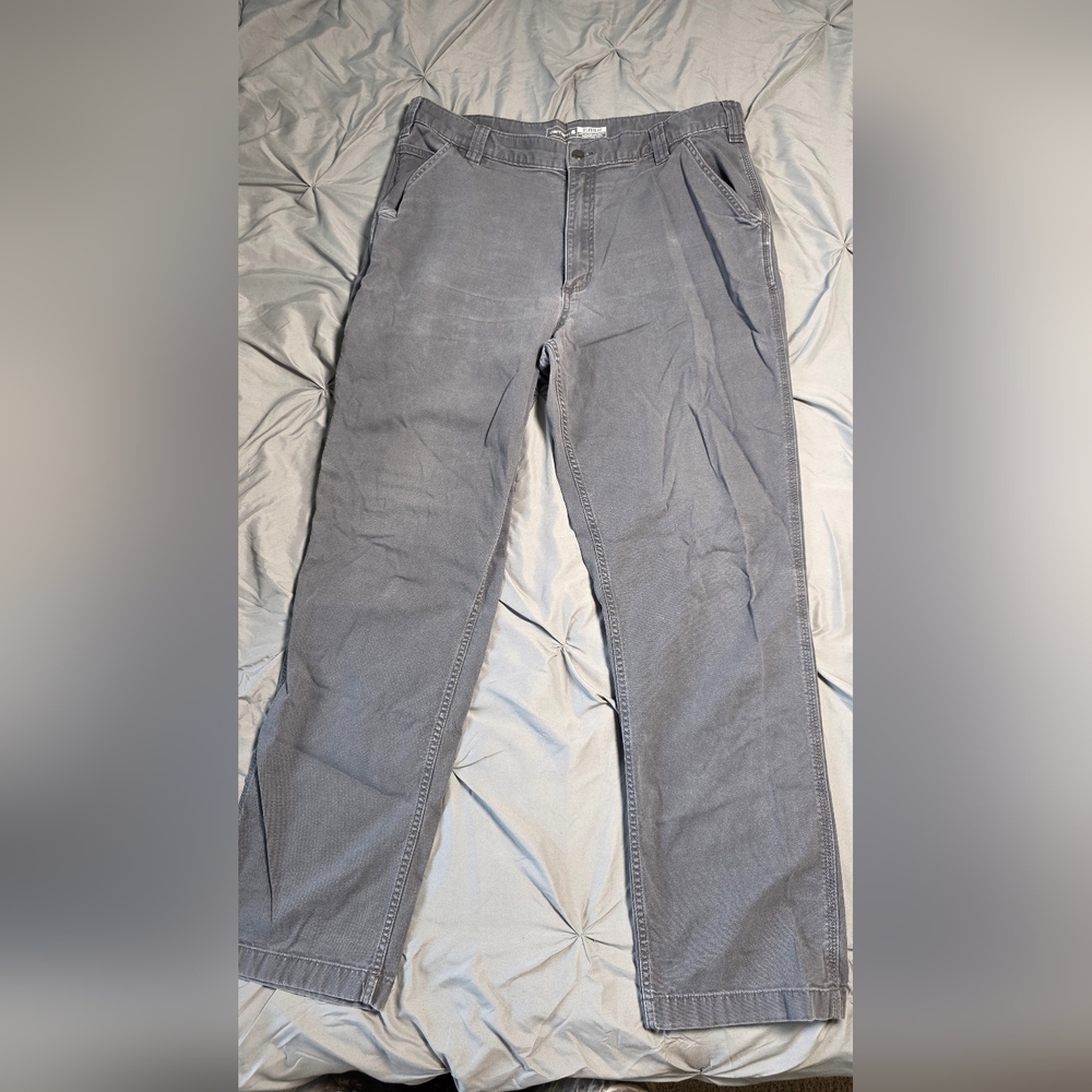Carhartt Men’s Relaxed Fit Work Pants Gray 38x34 Durable Utility